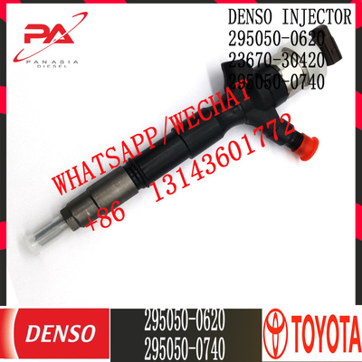 टोयोटा 23670-30420 के लिए डेंसो डीजल कॉमन रेल इंजेक्टर 295050-0620 295050-0740