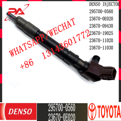 टोयोटा 23670-0E020 23670-09430 के लिए DENSO डीजल आम रेल इंजेक्टर 295700-0560