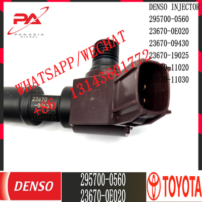 टोयोटा 23670-0E020 23670-09430 के लिए DENSO डीजल आम रेल इंजेक्टर 295700-0560