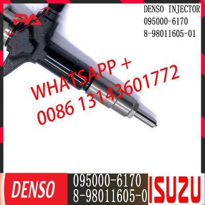 DENSO कॉमन रेल फ्यूल इंजेक्टर 095000-6170 इंजन ISUZU 4JJ1 8-98055863-0 के लिए